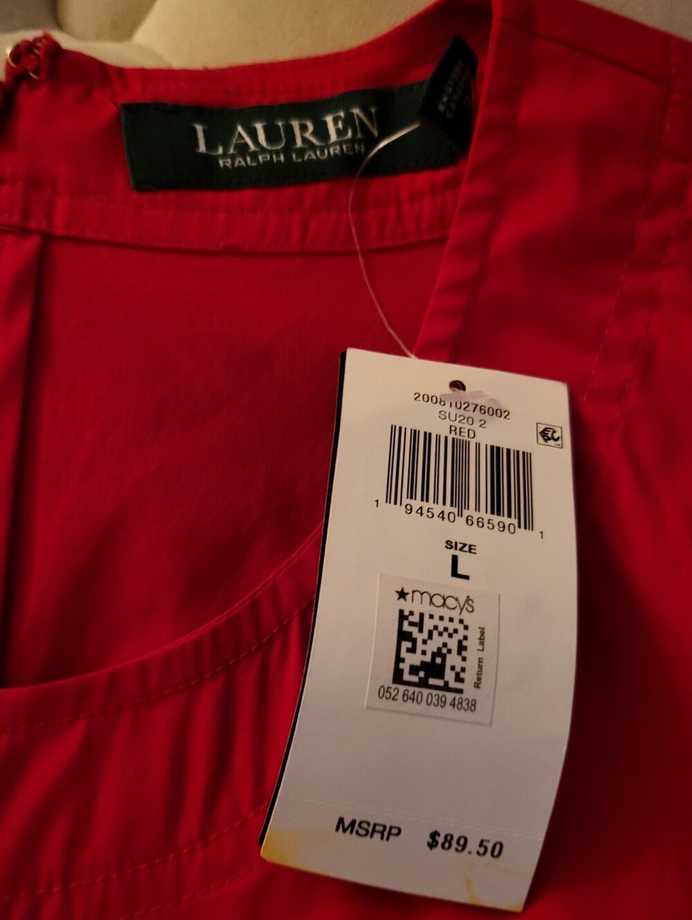 Ralph lauren top red size L NWT - Picture 10 of 10